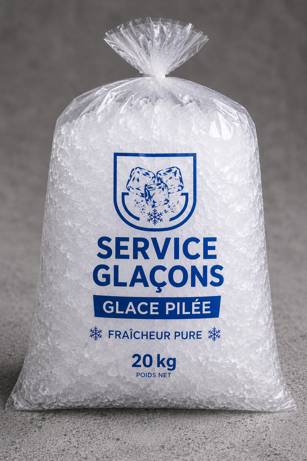 Glace Pilée - conditionnée par 20kg