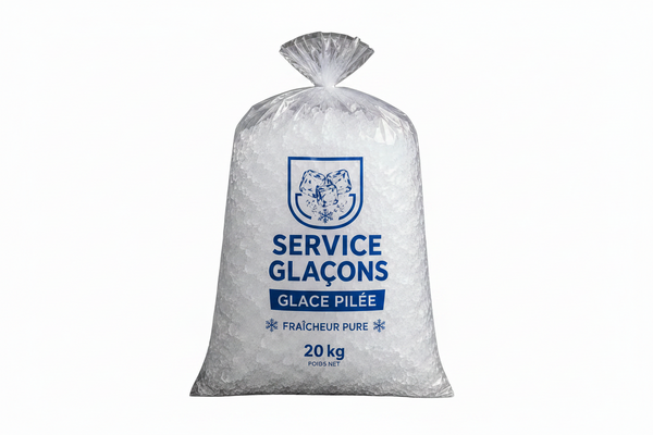 Glace Pilée - conditionnée par 20kg